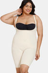 Zivame All Day Light Weight Shaping Bodysuit With Legs - Oyster White — thumbnail 7
